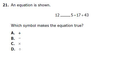 Which eqation makes the equation true?