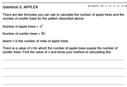 Apples question 2