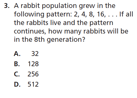 Example Item 2 rabbit population